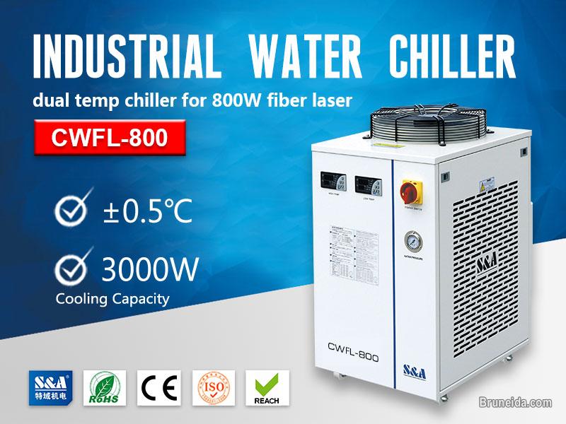 S&A small water chiller CWFL-800 for cooling 800W fiber laser - image 1