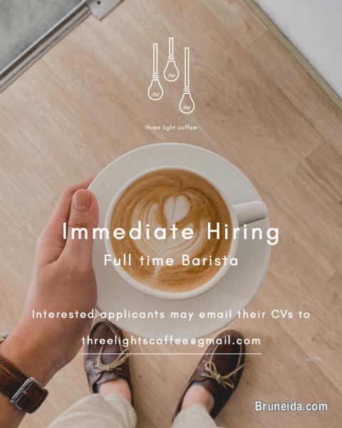 IMMEDIATE HIRING FULL TIME BARISTA - image 1