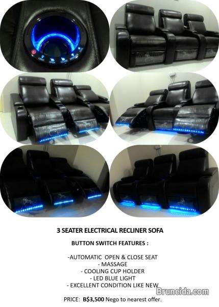 3 SEATER ELECTRICAL RECLINER SOFA - image 1