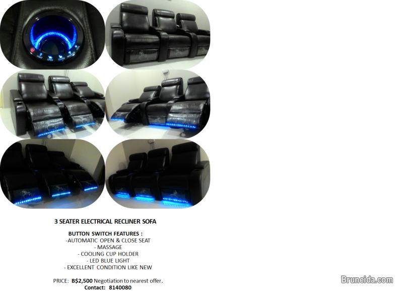 3 SEATER ELECTRICAL RECLINER SOFA - image 1