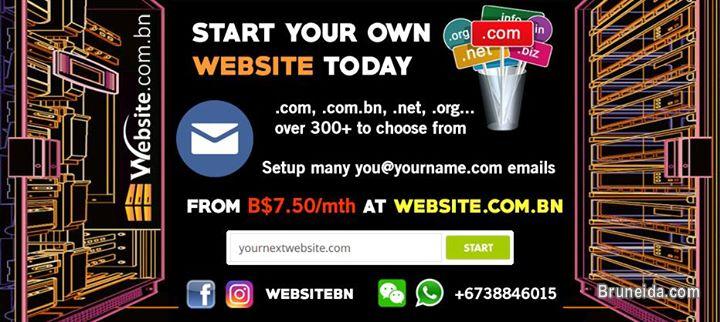 Picture of Start your own website today with Website. com. bn !